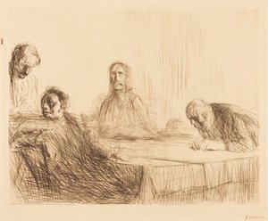 Večeře v Emauzích (2. deska) (The Supper at Emmaus) (second plate)