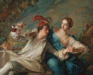 Milenci od Jean-Marc Nattier