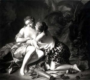 Jupiter a Callisto od Jean Simon Berthelemy