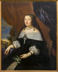Portrét Anny Rakouské (Rakousko) PRO Jean Nocret (1615-1672) - Musee Saint-Loup, Troyes