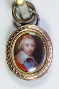 Armand-Jean Du Plessis, kardinál, Duc De Richelieu (smalt) od Jean (school of) Petitot