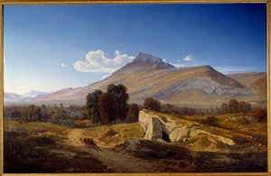 Pohled na údolí Isere v Saint Egreve. Obraz Jean Alexis Achard (1807-1884)