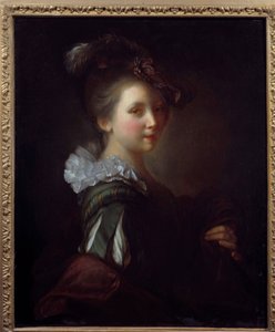 Portrét ženy Malba Jean Alexis Grimou (1680-1740) 18. století Toulouse, Musee des Augustins