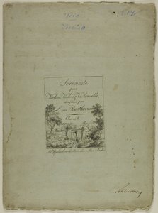 Serenáda pro housle, violu a violoncello, kterou složil Ludwig von Beethoven od Jean Andre