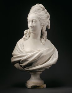 Busta Anne-Marie-Louise Thomase de Domangeville de Sérilly, hraběnky z Pange, 1780 od Jean Antoine Houdon