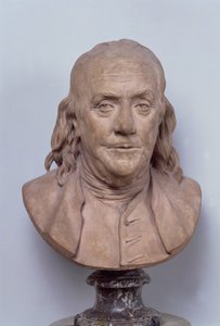 Busta Benjamina Franklina (1706-90) 1778 (terakota) (viz také 102249)