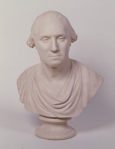 George Washington (malovaná omítka) od Jean Antoine Houdon