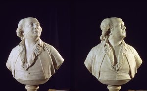 Portrétní busta Giuseppe Balsama (1743-95), zvaného hrabě z Cagliostro (mramor)