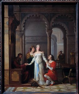 Oslí kůže Ilustrace stejnojmenného příběhu Charlese Perraulta (1628-1703) představující mladou princeznu v paláci jejího otce, který se do ní zamiloval. Obraz Jean Antoine Laurent (1763-1832) 1819 Ne. 0,55x0,45 m Bourg en Bresse, musee de