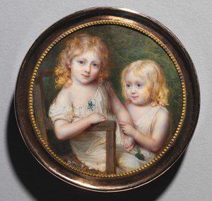 Portrét dětí umělců Emmy a Pavla, c. 1795.