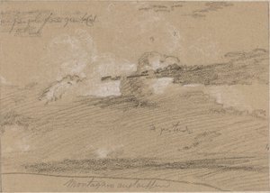 Studie mraků nad horami