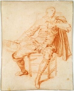 Herec Comédie Italienne Crispin, počátek 20. století od Jean Antoine Watteau