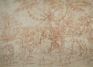 Alegorie jara aneb Mladí zahradníci od Jean Antoine Watteau