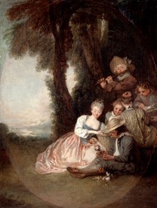 Koncert Champetre, 1715 od Jean Antoine Watteau