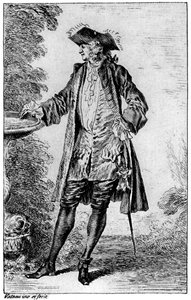 Obrázek, c1700-1720, 1924 od Jean Antoine Watteau