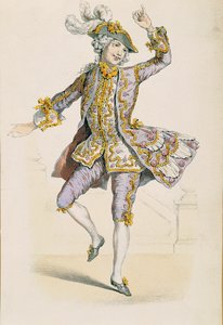 Galantní farmář, z kresby Jean Antoine Watteau od Jean Antoine Watteau