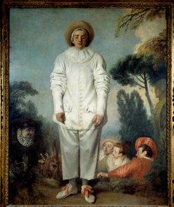 Pierrot, kdysi zvaný Gilles. (Pedrolino v Commedia dell