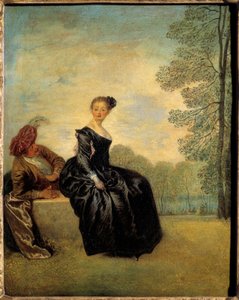 Pudy. Obraz Jean Antoine Watteau (1684-1721) od Jean Antoine Watteau