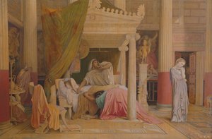 Antiochus a Stratonice, 1840 od Jean Auguste Dominique Ingres