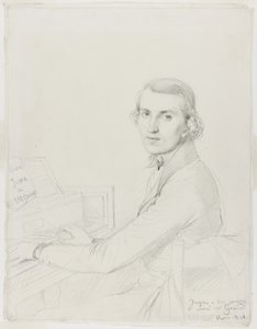 Charles Gounod, 1841 od Jean Auguste Dominique Ingres
