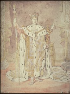 Karel X. ve svém korunovačním rouchu od Jean Auguste Dominique Ingres