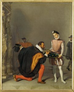 Don Pedro de Toledo líbá meč francouzského krále Jindřicha IV (malba na plátně) od Jean Auguste Dominique Ingres