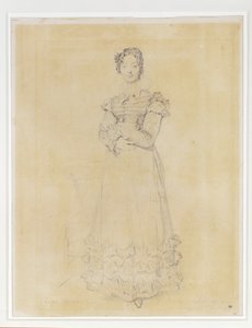Francoise Leblancová, manželka Jacquese-Louise, sekretářka Elisy ... od Jean Auguste Dominique Ingres