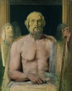 Homer, studie pro The Apotheosis of Homer, 1826-27 od Jean Auguste Dominique Ingres