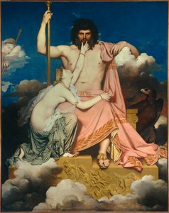 Obraz Jupiter a Thetis od Jean Auguste Dominique Ingres (1780-1867) 1811 Sun. 3,2x2,6 m Aix en Provence, Musee Granet od Jean Auguste Dominique Ingres