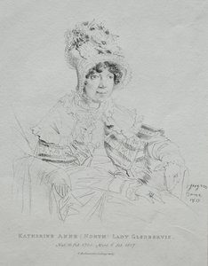 Katherine Anne Lady Glenbervie od Jean Auguste Dominique Ingres