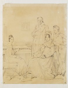La famille Stamaty ... od Jean Auguste Dominique Ingres