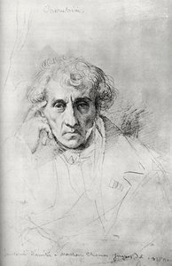 Luigi Cherubini 1760-1842, italský skladatel, 1830. od Jean Auguste Dominique Ingres