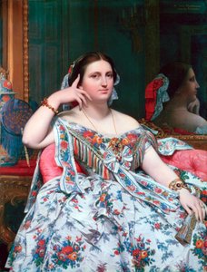 Madame Moitessier, 1856 od Jean Auguste Dominique Ingres
