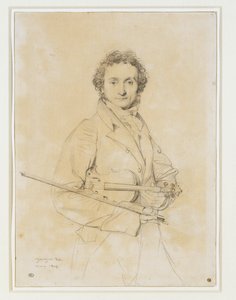 Niccolo Paganini, housleSt. 1819 ... od Jean Auguste Dominique Ingres
