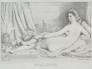 Odaliska od Jean Auguste Dominique Ingres