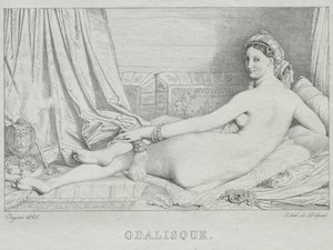Odalisque, 1825. od Jean Auguste Dominique Ingres