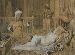 Odaliska s otrokem, 1858 od Jean Auguste Dominique Ingres