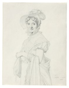 Portrét mladé ženy od Jean Auguste Dominique Ingres