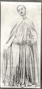 St. Adelaide, 1842 (grafit) od Jean Auguste Dominique Ingres