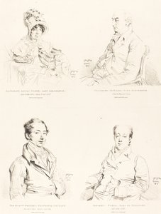 Sylvester (Douglas) Lord Glenbervie; Katherine Anne (North) Glenbervie; Frederic (severní) hrabě z Guilfordu; Frederic Sylvester Douglas od Jean Auguste Dominique Ingres