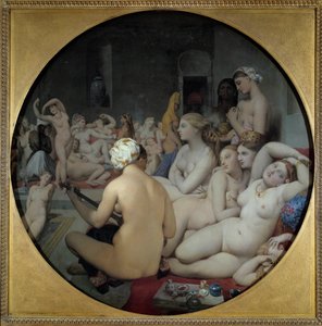 Turecké lázně od Jean Auguste Dominique Ingres