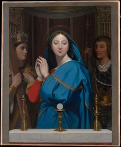 Panna klanící se hostiteli od Jean Auguste Dominique Ingres