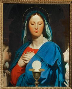 Panna Maria s eucharistií od Jean Auguste Dominique Ingres