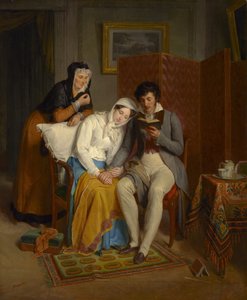 Reading to the Convalescent, c.1827 od Jean Augustin Franquelin