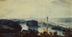 Carskoje Selo. Chesmův sloup, 80. léta 18. století od Jean Balthazard de la Traverse