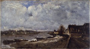 Le Quai de Bercy, ca. 1890 von Jean Baptiste-Antoine Guillemet