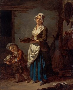 Pokojská v kuchyni a pokojská v kuchyni od Jean Baptiste (1728 1806) Charpentier