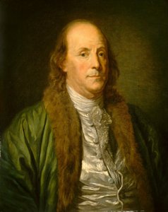Benjamin Franklin (olej na plátně)