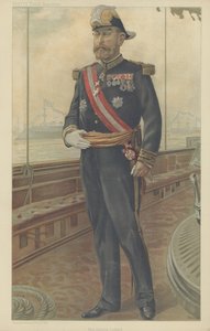 Viceadmirál Caillard (barevné lito) od Jean Baptiste (after) Guth