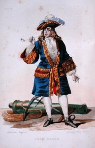 Portrét Jeana Barta (1651-1702) kolem roku 1830 (barevná rytina) od Jean Baptiste (after) Mauzaisse